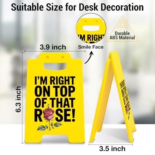 Funny Office Desk Decor Sign Office Cubicle Decor White Elephant Gifts - color: Color-A