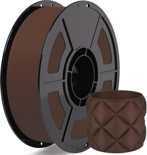 iSANMATE Matte PLA Filament 1.75mm Dark Brown Chocolate PLA 30-300mm/s 1KG - color: Chocolate