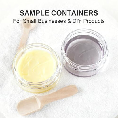 30 Pcs Clear Round Acrylic Jars,5g/5ml Empty Cosmetic Sample Containers, with lid, Capacity for Makeup, Lotion, Cream, Ointments, Eye Shadow, Rhinestone, Samples, Pot, Travel Storage (30)