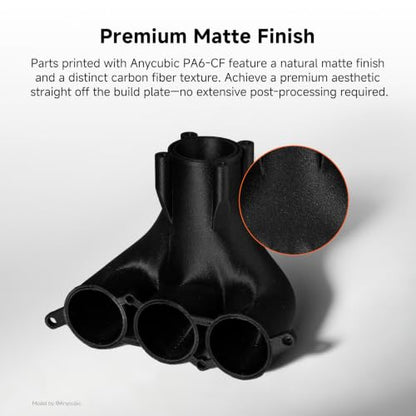 ANYCUBIC PA6-CF Carbon Fiber 3D Printer Filament 1.75mm, 0.5KG, Black - color: 0.5kg Pa6-cf Black