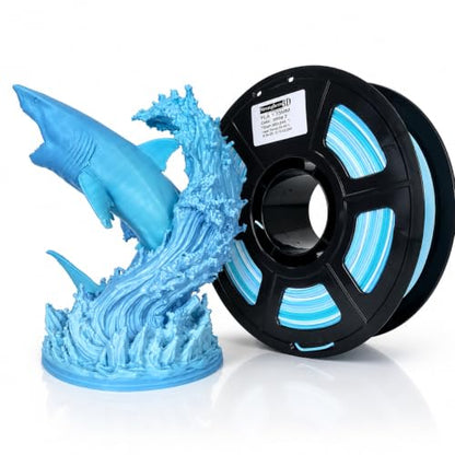 PLA 3D Printer Filament 1.75 mm,Winter Blue,Multicolor Rainbow,Translucent Blue and White,Accuracy +/- 0.05 mm net Weight 1 kg for Ender3 Cr10 - color: Pla-winter2