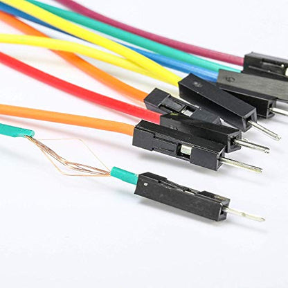 3 Set Standard Jumper Wires Plus 3 Set of Solderless Prototype Breadboard 830 tie Points Breadboard | 3 Set of M/F, M/M, F/F - Each 40pin Electronic Jumpers Wire