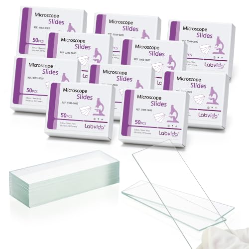 500pcs Blank Microscope Slides, Dim.75x25x1mm, LVQ005C - color: LVQ005C