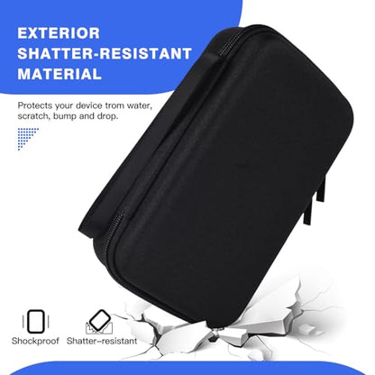 Hard Travel Electronic Organizer Case for MacBook Power Adapter Chargers Cables Power Bank Apple Magic Mouse Apple Pencil USB Flash Disk SD Card Hard Drive Waterproof Shockproof Carrying Bag, Black - color: Black