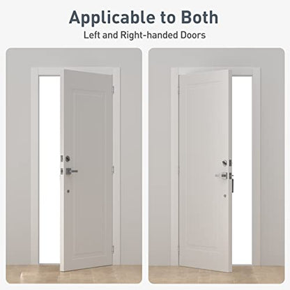 HOSOM 4 Pack Self Closing Door Hinges 4 Inch Spring Hinges, Brushed Nickel - color: Brushed Nickel-5/8'', size: 4" 4 Pack
