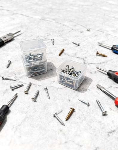LJY 20 Clear Plastic Boxes, 2.2 x 2.2 x 1.4 in for Diamond Painting - color: Clear, size: 2.2×2.2×1.4 in