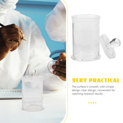 Glass Specimen Bottle Transparent Reagent Sample Vial with Stopper