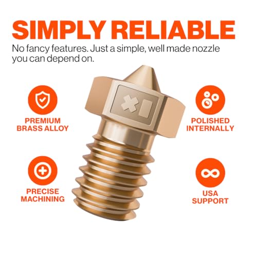 0.20mm 0.40mm 0.60mm 0.80mm E3D V6 Nozzle 3D Printer Nozzle for Prusa Nozzle, Anycubic Kobra, FLSun - 0.2 0.6 0.8 0.4 mm 3D Printer Nozzle for MK3, Mini, V2, Plus, Neo, Max, S1 Kit Nozzles - size: Variety Pack, style: V6