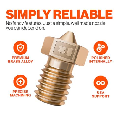 0.40mm E3D V6 Nozzle 3D Printer Nozzle for Prusa Nozzle, Anycubic Kobra, FLSun, & Raise3D - 0.4 mm 3D Printer Nozzle for MK3, Mini, V2, Plus, Neo, Max, S1 Kit Nozzles - size: 0.40mm, style: V6
