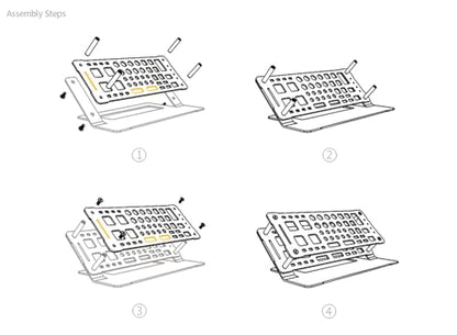ScrewDriver Organizer Holder Al Alloy Small Tool Rack for DeskTop