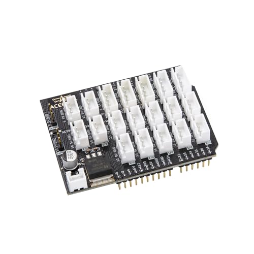 Easy-Plug ESP32 Expansion Board, ESP32-IO Sensor Expansion Board, for ESP32 Development Board (QA017) - color: black-white