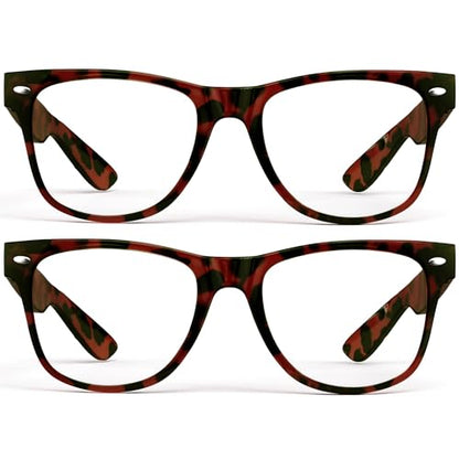 grinderPUNCH Reading Glasses for Men Readers High Power Strong 1.0 to 6.0 - color: 2 Pack Tortoise