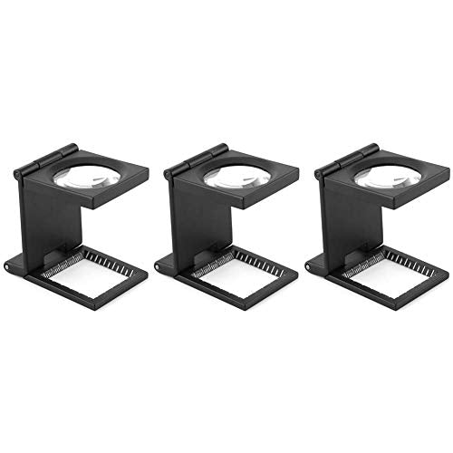 10X 28MM Pocket Magnifier Small Jewelers Loupe Folding Magnifying Glass - size: 3