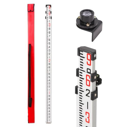Aluminum Grade Rod, 9 ft, 3 Sections, 10ths Scale - size: 9FOOT 10TH