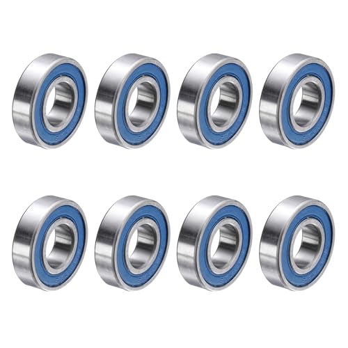 uxcell 8 Pcs 6900-2RS Deep Groove Micro Bearing, 10x22x6mm Chrome Steel - size: 6900-2RS