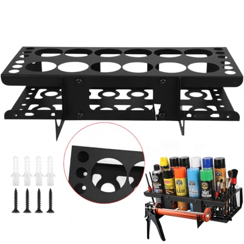 12 Slots Caulking Gun and Tubes Holder, Heavy Duty Caulk Tube Organizer