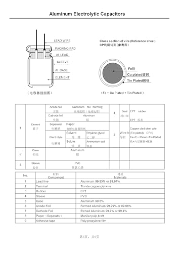 5 Pieces 63V 4700UF 22x40mm Lead Wire Aluminum Electrolytic Capacitor High Frequency Low Equivalent Series Resistance 63 Volt 4700 UF - size: 63V4700UF