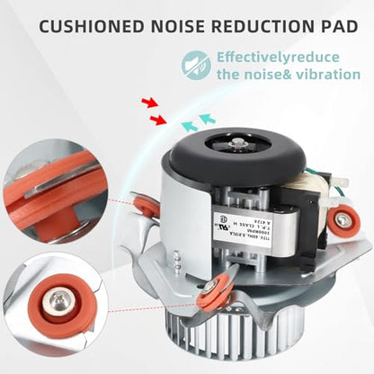Criditpid HC21ZE121A Furnace Draft Inducer Motor Kit Replacement for Carrier & Bryant and Payne Furnaces. Inducer Motor Kit Fits Jakel J238-100-10108 Draft Inducer Blower Motor. - size: HC21ZE121A