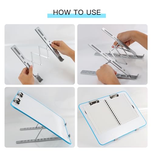 Slant Board for Writing 16x12 Inch Adjustable Dry Erase Magnetic Clipboard