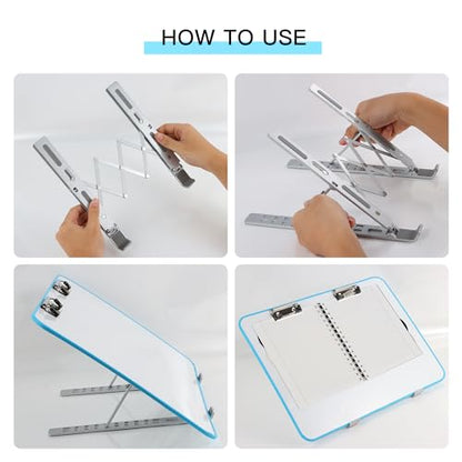 Slant Board for Writing 16x12 Inch Adjustable Dry Erase Magnetic Clipboard