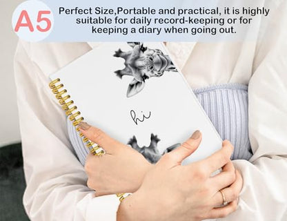 Giraffe Notebook, Giraffe Gifts for Women Girls Kids - color: Giraffe, style: White
