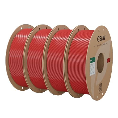 eSUN PLA+ Filament 3D Printer Filament PLA Plus 4KG Fire Engine Red - color: Fr4-fire Engine Red, size: 4KG