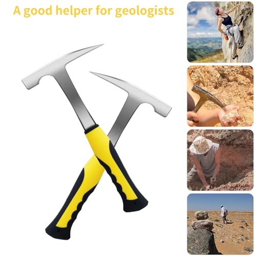 14 PCS Geology Rock Pick Hammer Kit, Prospecting Equipment Tool