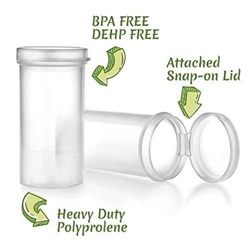 Maymom Water Tight Sample Vials, Bottle, Cup, for Small Parts, Beads; Air Tight; Prescription Bottle, Rx Vial (40mL) - size: 40mL 5pc
