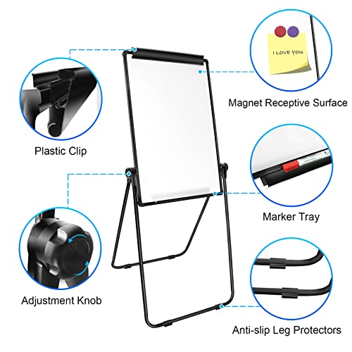 White Board Easel Office Portable Dry Erase Boards with Stand, Flipchart Easel Height Adjustable 36x24 inches, Perfect for Classroom, Preschool, Homeschool, Restaurant and Presentation (Black) - style: 36x24-Black