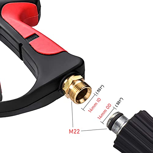 4000PSI Pressure Washer Gun and Hose Kit with Wand and 5 Nozzles