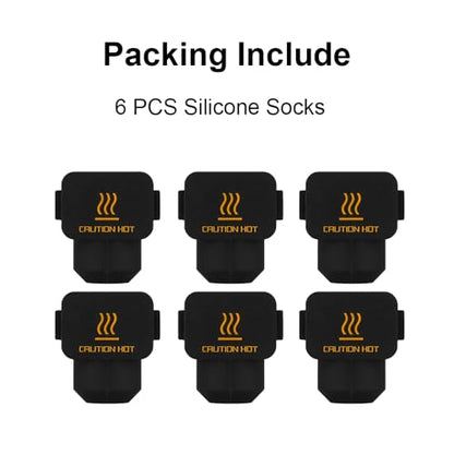 6 PCS A1/A1 Mini Silicone Socks Extruder Heating Block Insulation Cover - color: For A1