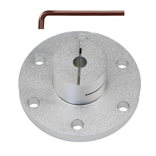Aluminum Alloy Flange Coupling, 6 mm Inner Dia Clamping Fixed Type, Flange Shaft Coupler Connector for Connecting Motor and Wheel DIY Model RC Parts (1Piece - style: 6mm Clamping Flange