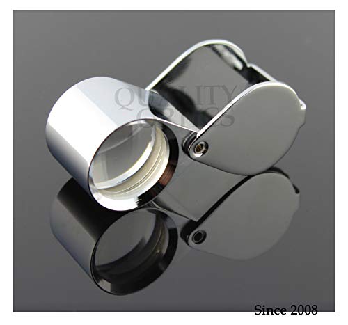 Hastings 10X Loupe Highest Optical Grade Glass Element Lens - color: Chrome