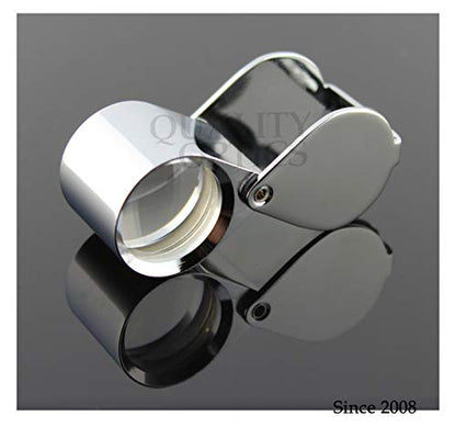 Hastings 10X Loupe Highest Optical Grade Glass Element Lens - color: Chrome