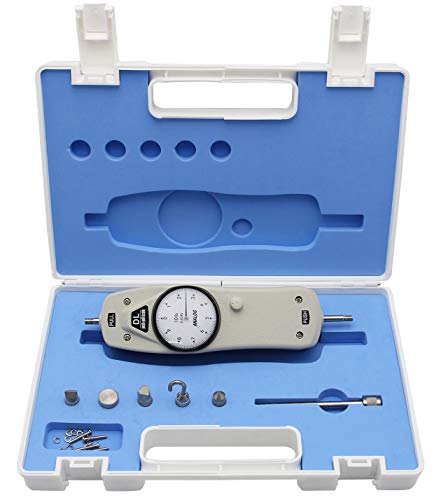 BAOSHISHAN 10lb Push Pull Force Gauge Force Tester Meter with Calibration Certificate and Carrying Case, for Tension and Compression Load Plug Force Destructive Tests DL-10LB - size: 10lb