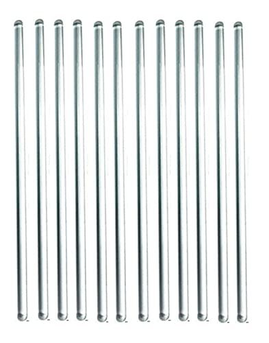 Pack of 12 Lab Glass Stirring Rod 12 inch (300mm) Long, 0.25" Diameter with Both Ends Round for Science, Lab, Kitchen, Science Education