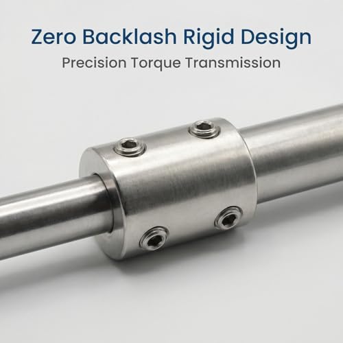 8mm to 10mm Stainless Steel Shaft Coupler, 2Pcs - size: 8-10mm
