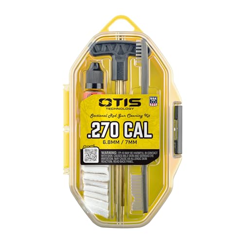 OTIS .270 Caliber Rifle Cleaning Kit, Includes Brass Rods, Brushes, Mops,