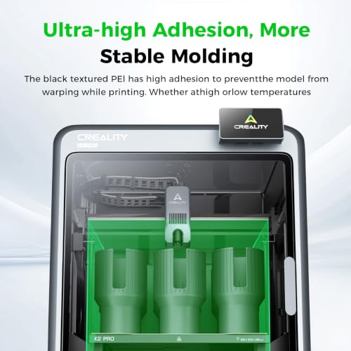 Creality K2 Pro Build Plate, 325×310 mm K1 Max PEI Coating Spring Steel Magnetic Bed, K2 Pro Upgrade Printing Plate, Double Sided Frosted Textured Build Plate for Creality Ender 3 V3 Plus 3D Printer - color: PEI Frosted Gold, size: K1 Max/Ender 3 V3 Plus/