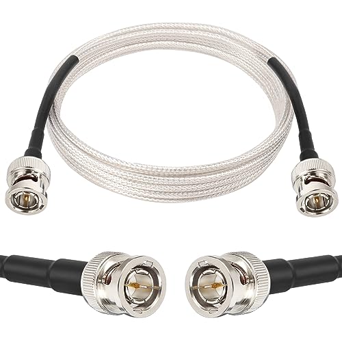 XRDS -RF SDI Cable 10ft, Thin 3G/6G HD-SDI Cable, 75 Ohm RG179 Coaxial Cable with Heavy Duty BNC to BNC Male Connector for Surveillance Camera System Cables CCTV/DVR/TV - color: Silver, size: 10 FT