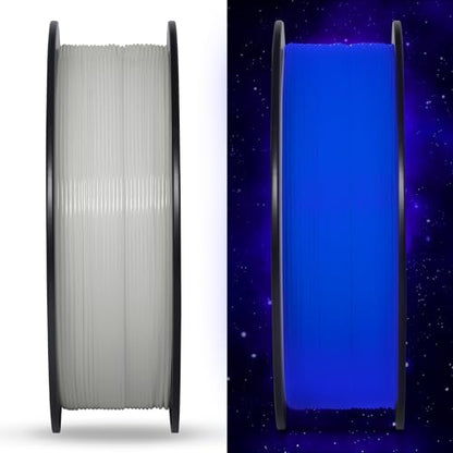 GEEETECH Glow in The Dark PLA Blue Purple Filament 1.75mm 1KG for Bambu AMS - color: 1kg Glow Blue Purple