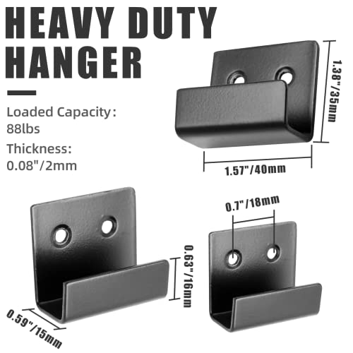 Luomorgo Tile Display Wall Hanger, Medium Size, Black, 10 Pcs - size: Medium Black