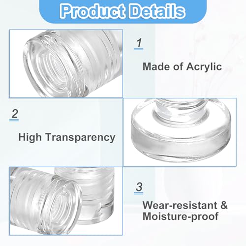uxcell 4Pcs Sign Standoff Screws, 1/2" x 11/16" Acrylic Wall Standoff Mount Hardware Advertising Glass Standoff Nail Acrylic Nail for Hanging Acrylic Picture Frame Panel Sign - size: 1/2" x 11/16"