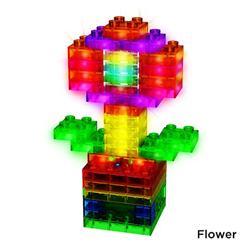 E-Blox Building Blocks STEM Circuit Kit, Build Your Own Sound & Touch Controlled Light Show, LED Lights Fade in & Out, Reacts to Voice & Music, Science, Birthday Gift, Boys, Girls, 5+