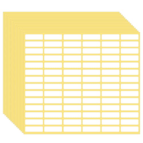 1260 Pcs Matte White Labels Stickers Small Blank Labels Removable Sticky Price Tags Labels Stickers for Jars Boxes School Office Kitchen (10 X 31 mm) - color: 1260pcs 10x31mm