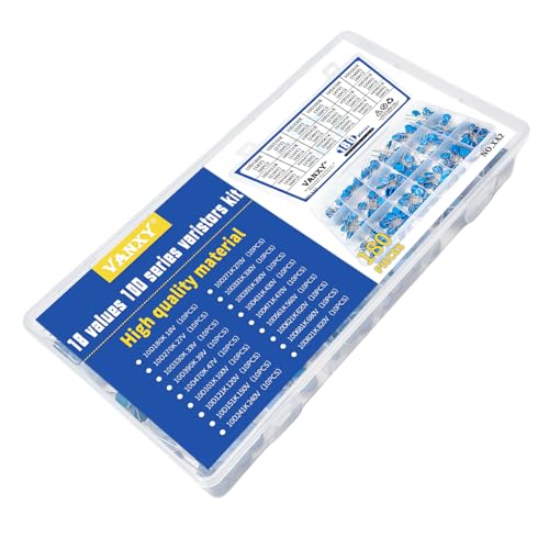 18Values 180PCS 10D Varistor 18V-820V Voltage Dependent Resistors Kit