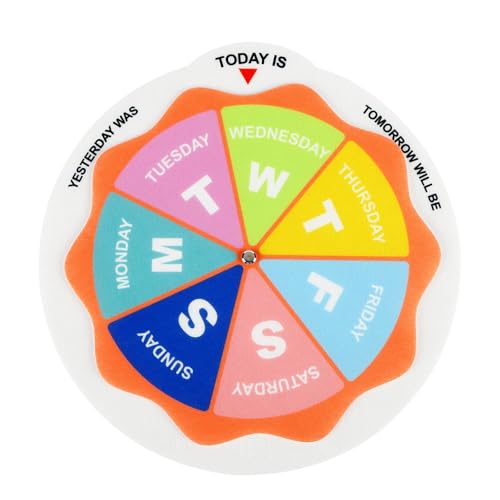 Days of The Week Wheel Homeschool Toddler Activities Days of the Week Days Spinner Wheel Tracing Kids Today is Calendars for Kids - color: Days of the Week