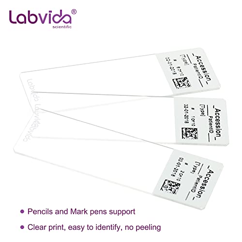 72pcs x 20 Boxes Frosted Microscope Slides, Dim.75mmx25mm, LVQ034WX - color: 1440pcs,White Color Frosted Slides