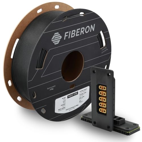 Polymaker Fiberon PA612-ESD 3D Printer Filament Nylon, Black, 1.75mm, 0.5kg - color: Black Pa612-esd 0.5kg, size: NYLON