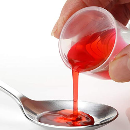 Coopay 100 Pack 60ml/2oz Plastic Graduated Cups Transparent Scale Cups Clear Epoxy Mixing Cylinder with 100 Pack Wooden Stirring Sticks for Resin, Epoxy, Stain, Mixing Paint - size: 60ml